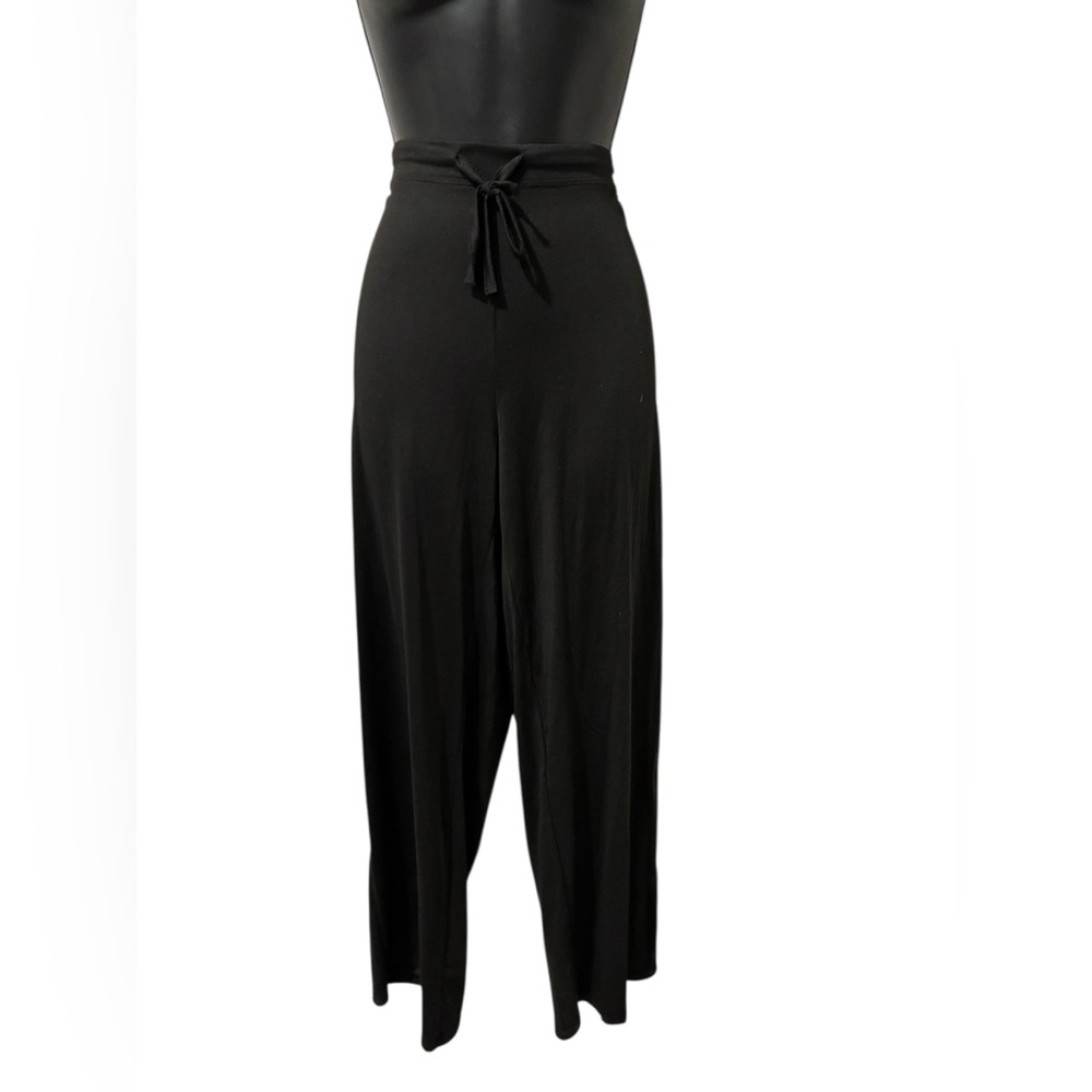 Elegant Black Women's Sleepwear Pants. Drawstring & Elastic Waist  Size L